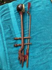 Carved Wood Miniature Erhu Saw Duang  bow Vintage Collectible Musical Instrument