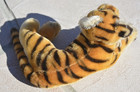 Vintage 50s  Steiff Tiger Mohair Glow-in-dark Eyes Original Owner No Tags Grreat