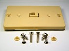 Telephone Jack  Wall-mount Style  Rj11   Rj12  1  2 Or 3 Lines  Beige  Textured