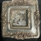 Vintage Ornate Victorian Picture Frame Silver Toned With Flowers And Vines