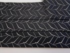 Ermenegildo Zegna Mens Cummerbund Silk Black Silver Formal Adjustable Made Italy