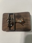 American Eagle Wooden Belt Buckle E Pluribus Unum Centennial Cooperwood Rare