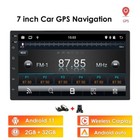 7  Backup Camera   Gps Double 2 Din Car Stereo Radio No Dvd Player Bluetooth Map