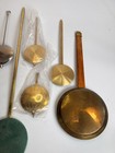Lot Of 11 Vintage Clock Pendulums Various Sizes Metal And Wood Shafts    