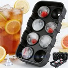 1 57  Large Round Ice Cube Tray Ball Maker Mold For Jumbo Ice Balls Drinks Party