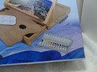 Falling In Art Acrylic Painting Set Easel 24 Pieces Drawer Table Easel Artist