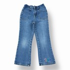 Vintage Y2k Disney Fairies Tinker Bell Bootcut Denim Jeans Girls Size 6