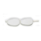 White Oval Drop Czech Pressed Glass Beads 18mm    pack Of 20 