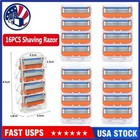 16 Pcs 5 Layer Men power Razor Blades Replacements For Giiiette Fusion Proglide