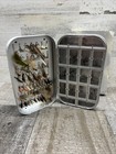 Richard Wheatley Silver Seal Aluminum Fly Box 58 Clips 16 Compartments