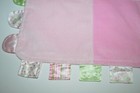 Child Of Mine Carter s Pink Satin Tag Baby Blanket Round Corners Security Lovey