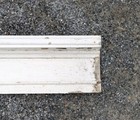 Antique Window 47 5  Door Header Pediment Shabby Chic White Moulding Transom Cut