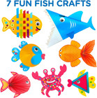 Arts And Craft Kit For Toddlers Ages 3  4  5 Years - Create 7 Fun Fish Character