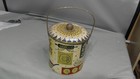 Baret Ware Homestead Biscuit Barrel Tin Vtg Mcm Kitchen Decor Made In England