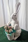 Williams Sonoma Sculptural Bunny W Basket