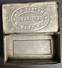 Antique R  Bell   Co No  4 New Zealand Tin Matchbox Match Box Holder