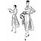 1950s Sewing Pattern  Women s Dress  One Piece - Bust 34     86cm 