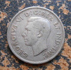 1941 Canada Silver Half Dollar Nice Circulated Coin  1 Free Shiping