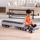 Ertl 1 16 Big Roads Black Peterbilt Model 367 With Grain Trailer 47367