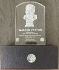 Walter Payton Hall Of Fame Display plaque Commemorating Hof Induction In 1993