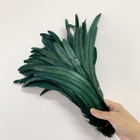 Wholesale Rooster Tail Feathers Blackish Green Natural Plumes Diy Accessories 