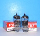 6gh8a Nos Rca Radio Audio Amplifier Vintage Vacuum Tubes 2 Valves Tested 6gh8