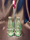 Coca Cola Collectible Salt Pepper Coke Bottle Shakers With Stand  Retro Look 