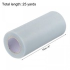 Tulle Rolls Fabric Spools 6  25 Yards Silver Grey For Wrapping Wedding