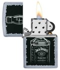 Zippo Windproof Street Chrome Lighter With Jack Daniels Bottle 29758 New In Box