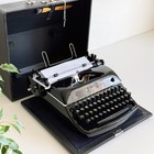 Rheinmetall Kst Typewriter   1950s   Working   Serviced  Ups 3-day To Us can Blk