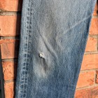 Vintage 90s Levis 501 Blue Button Fly Denim Made In Usa Jeans 35x34 Actual 33x30