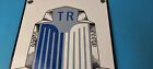 Vintage Triumph Automobiles Sign - Gas Service Dealer Pump Porcelain Sign