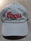 Coors Light Baseball Hat Cap Gray Logo Embroidered Adjustable Cotton Beer