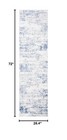 Safavieh Amelia Runner Rug 2 2 x6   Modern Ivory   Blue Ala700a Ivory blue