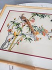 Vintage Antique Framed Oriental Silk Hand Embroidery Signed Picture