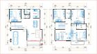 House Plans 9x11 Meter 30x36 Feet 4 Beds 3 Baths Shed Roof Pdf  a4 Hard Copy 