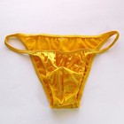 K377 Y Sexy Mens String Bikini String Narrow Shiny Satin Knit 
