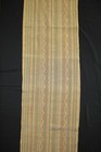F-593  Vintage Tsumugi Silk Kimono Fabric - Woven Stripe - 14 5  X 41 