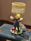 Rare Dollhouse Miniature Clown Lamp 1 12 Scale - 12v Wired