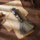 Crystal Witch Altar Broom - Witchcraft Supplies With Moon Design Amethyst Wiccan