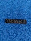 U s  Army Od Green   Black Nylon Name Tape Cloth Patch Military Usa