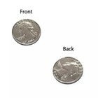 Double Sided Quarter Dollar  heads  Coin Magic Tricks Gimmick Close Up Accessory