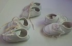 Vintage Baby Shoes Lot 3 Pair Mcdonalds Mcbaby Doll White Sneaker Soft Size 1-3