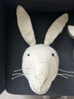 Fiona Walker Animal Head Set Of 3 Nwt Wolf  Rabbit  Ram