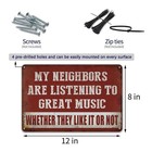 Vintage Tin Signs For Man Cave Garage Decor For Men - Funny Sarcasm Music Metal 