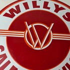 Vintage Willys Jeep Vehicles Sign - Army Gas Pump Porcelain Sign