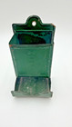 Vintage Wall Mount Green Metal Matchstick Holder