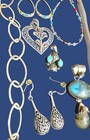 Mixed Lot Southwest Vintage All Sterling Silver Rings Bracelets Etc No Junk 