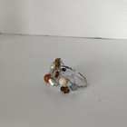 Handmade Bohemian Silver Wire Wrap Cuff Bracelet W  Multicolor Beads