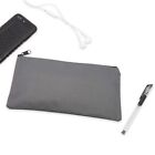 Dalix Zipper Bank Deposit Money Bags Cash Coin Pouch 6 Pack In Gray